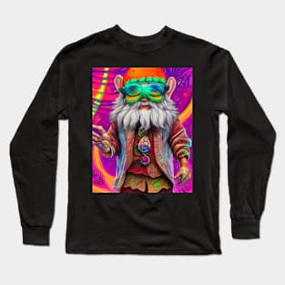 Hippy Trippy Gnome Long Sleeve T-Shirt